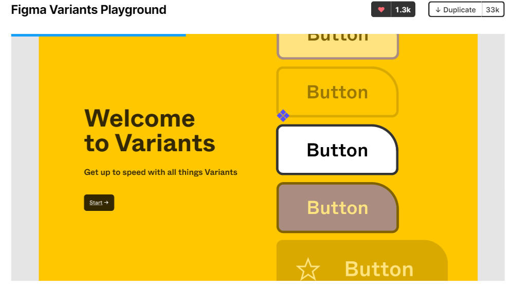 A screenshot of the official Figma Variants Playground file.
